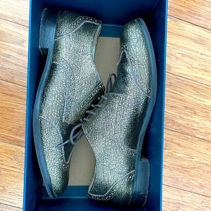 [Cole Haan] Gold Metallic Oxford